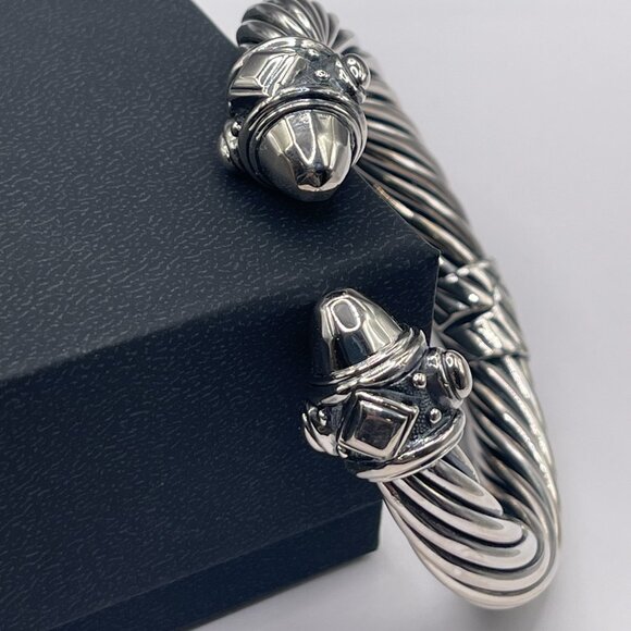 David Yurman Sterling Silver Renaissance Bracelet, 9mm - Picture 2 of 12